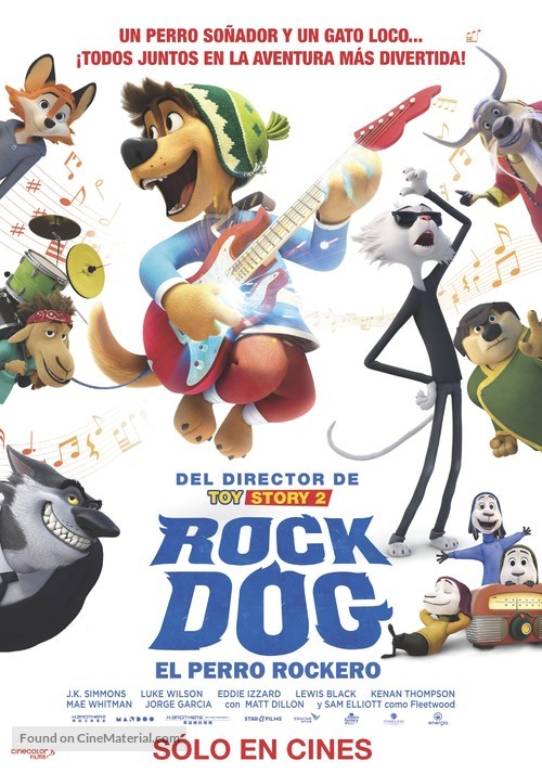 Rock Dog - Chilean Movie Poster