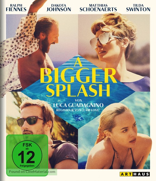 A Bigger Splash - German Blu-Ray movie cover