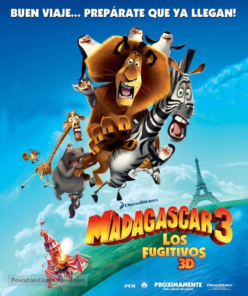 Madagascar 3: Europe&#039;s Most Wanted - Argentinian poster