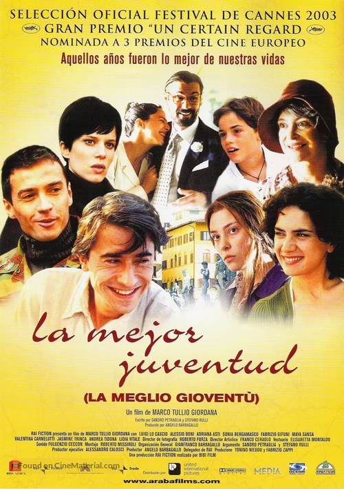 La meglio giovent&ugrave; - Spanish Movie Poster