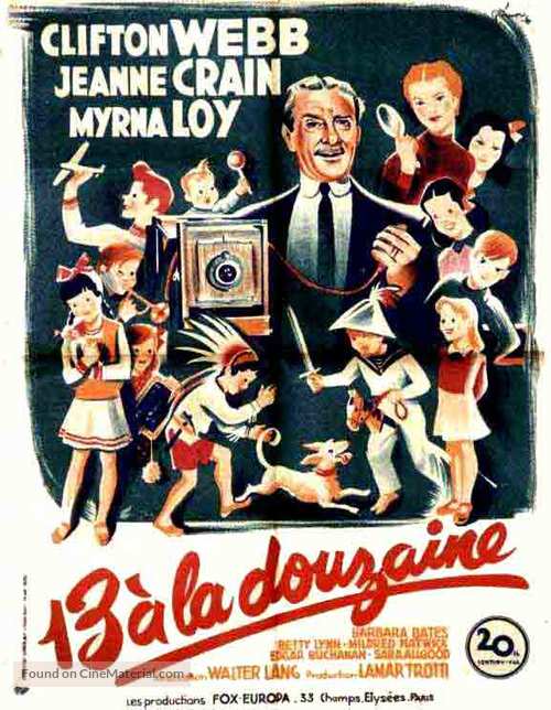 Cheaper by the Dozen - French Movie Poster