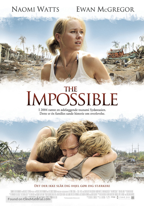 Lo imposible - Danish Movie Poster