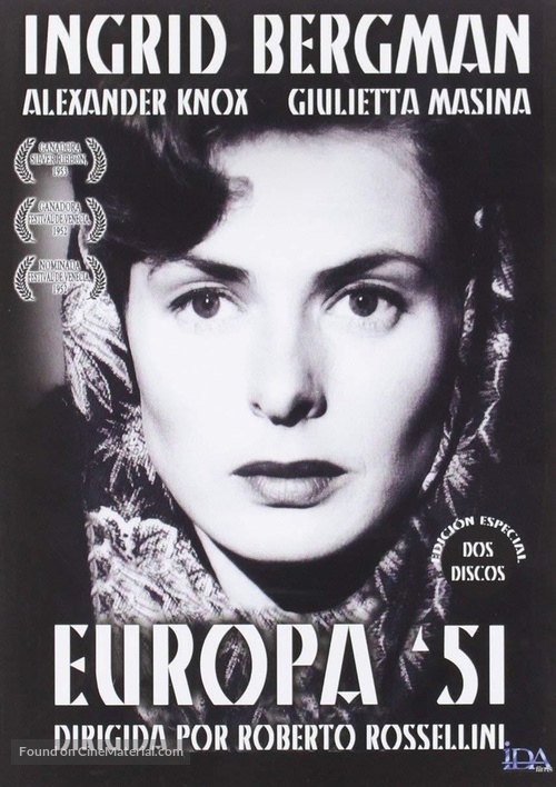 Europa &#039;51 - Spanish DVD movie cover