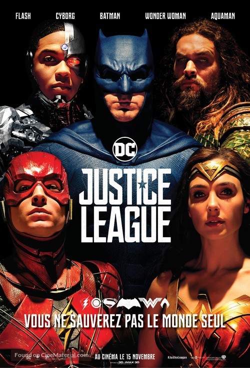 Justice League - French Movie Poster
