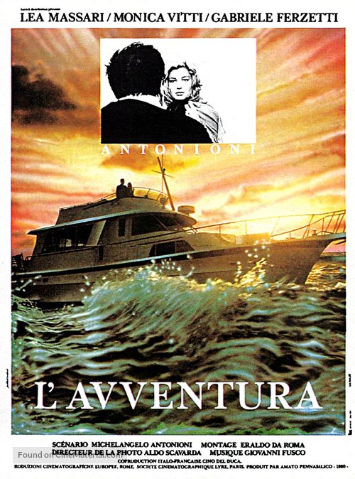 L&#039;avventura - French Movie Poster