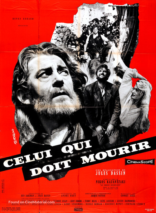 Celui qui doit mourir - French Movie Poster