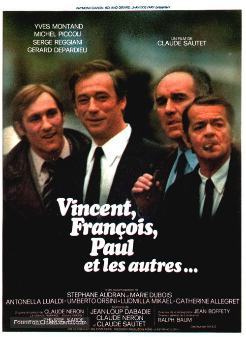 Vincent, Fran&ccedil;ois, Paul... et les autres - French Movie Poster