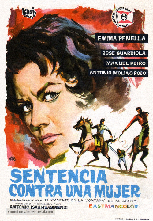 Sentencia contra una mujer - Spanish Movie Poster