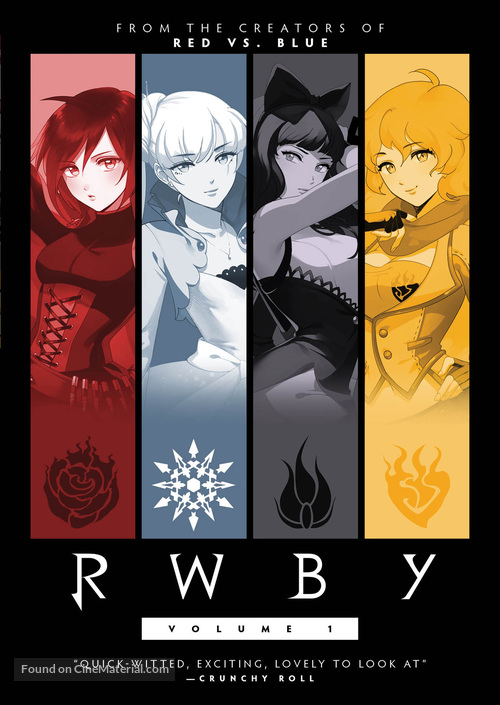 RWBY: Volume 1 - DVD movie cover