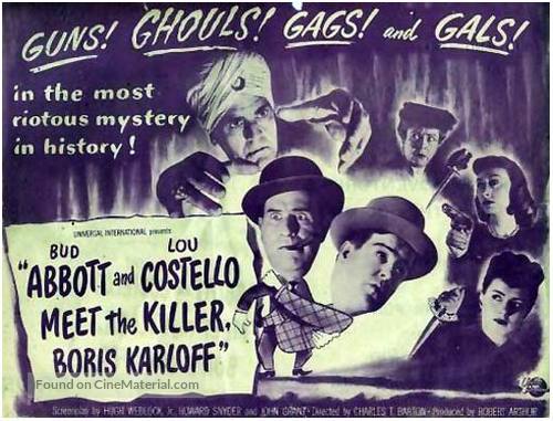 Abbott and Costello Meet the Killer, Boris Karloff - Movie Poster