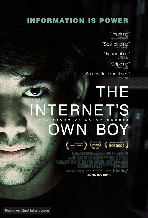 The Internet&#039;s Own Boy: The Story of Aaron Swartz - Movie Poster