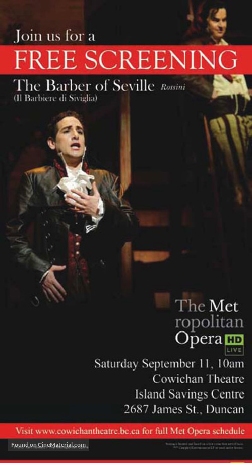 &quot;Metropolitan Opera: Live in HD&quot; - Movie Poster