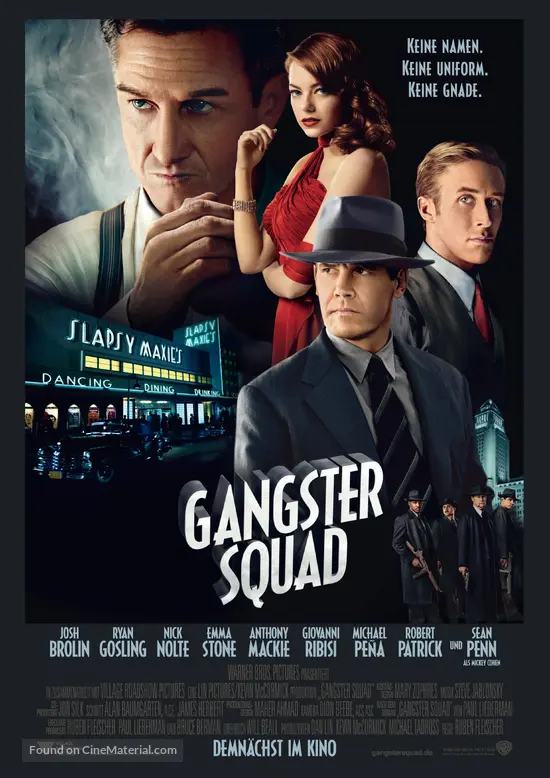 Gangster Squad - German Movie Poster