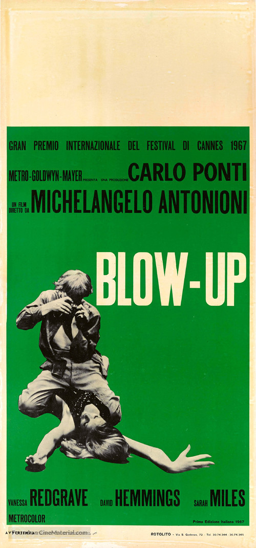 Blowup - Italian Movie Poster