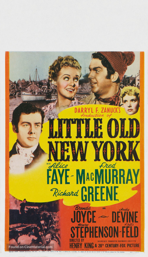 Little Old New York - Movie Poster