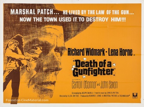 Death of a Gunfighter - British Movie Poster