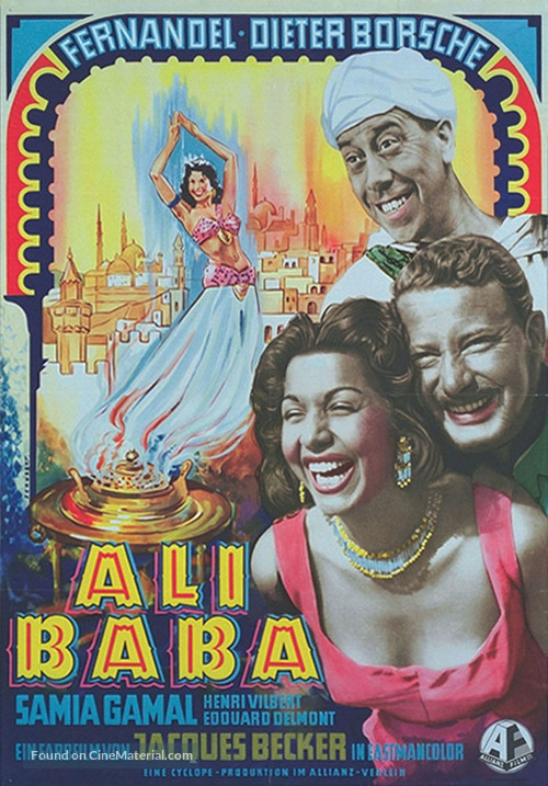 Ali Baba et les quarante voleurs - German Movie Poster