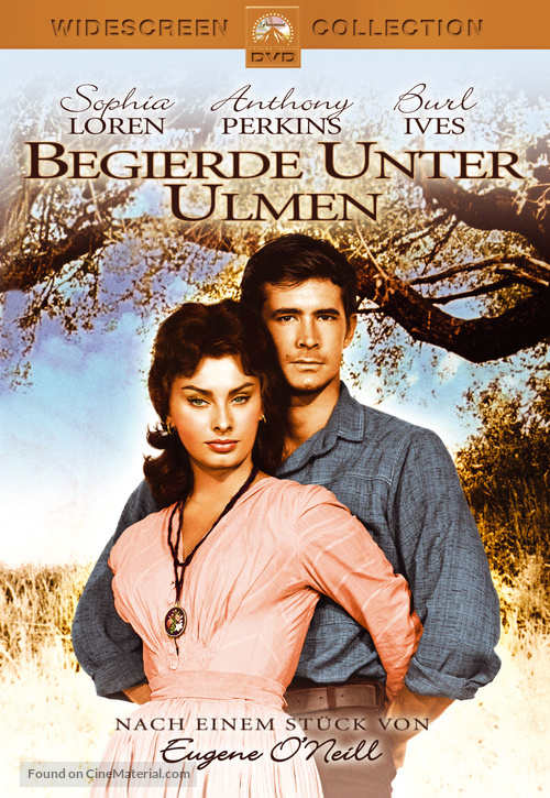 Desire Under the Elms - German DVD movie cover