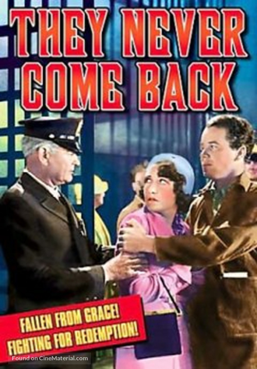 They Never Come Back - DVD movie cover