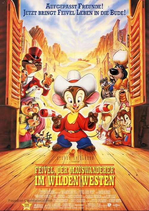 An American Tail: Fievel Goes West - German Movie Poster