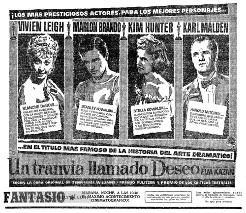 A Streetcar Named Desire - Spanish poster