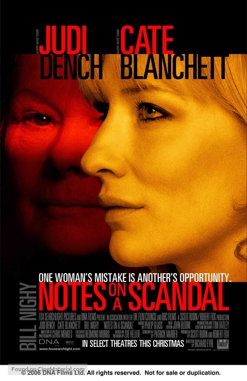 Notes on a Scandal - Movie Poster