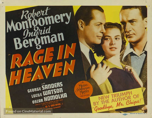 Rage in Heaven - Movie Poster