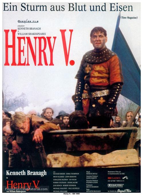 Henry V - German Movie Poster