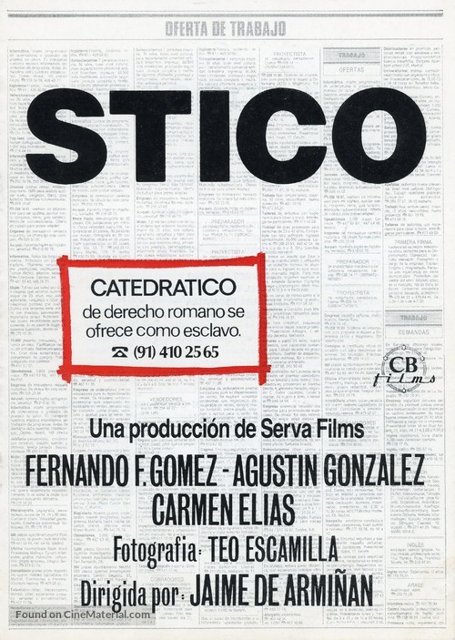 Stico - Spanish Movie Poster