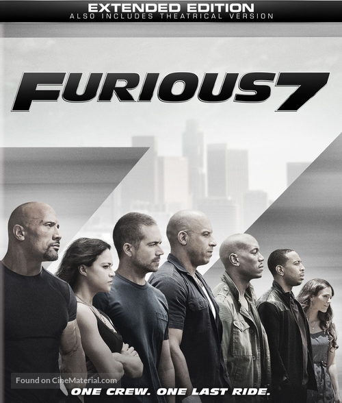 Furious 7 - Blu-Ray movie cover