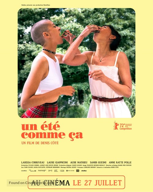 Un &eacute;t&eacute; comme &ccedil;a - French Movie Poster