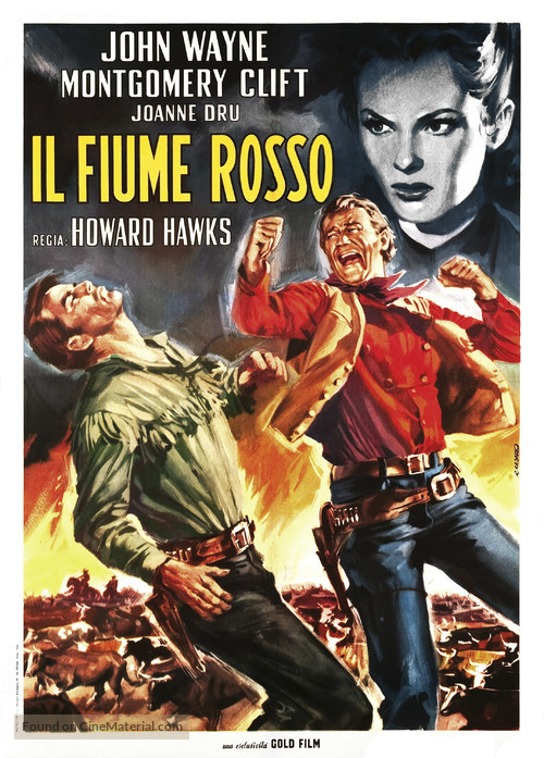 Red River - Italian Movie Poster