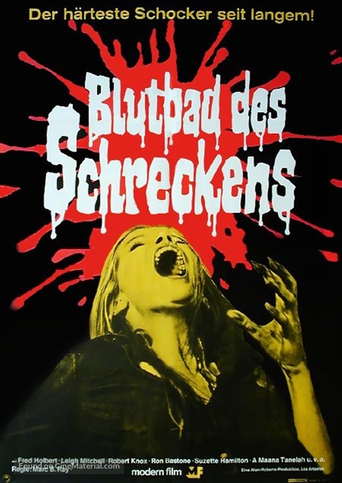 Scream Bloody Murder - German Movie Poster