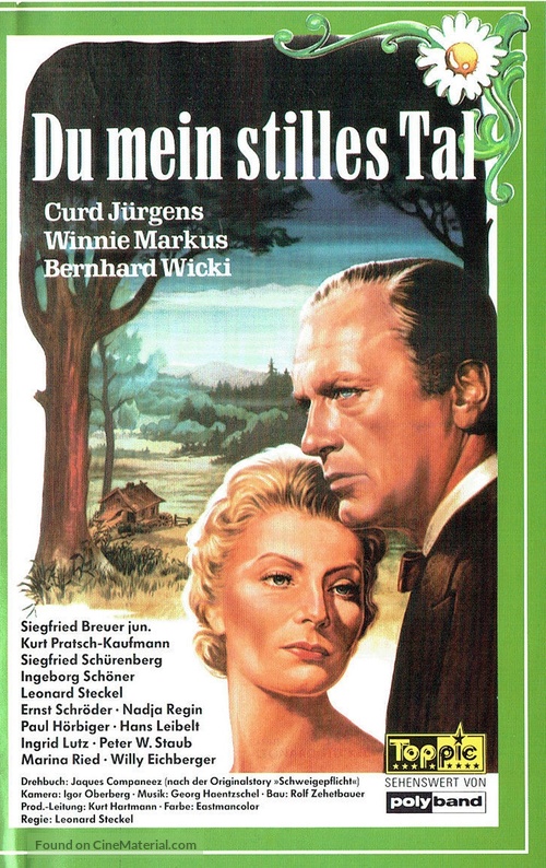 Du mein stilles Tal - German VHS movie cover