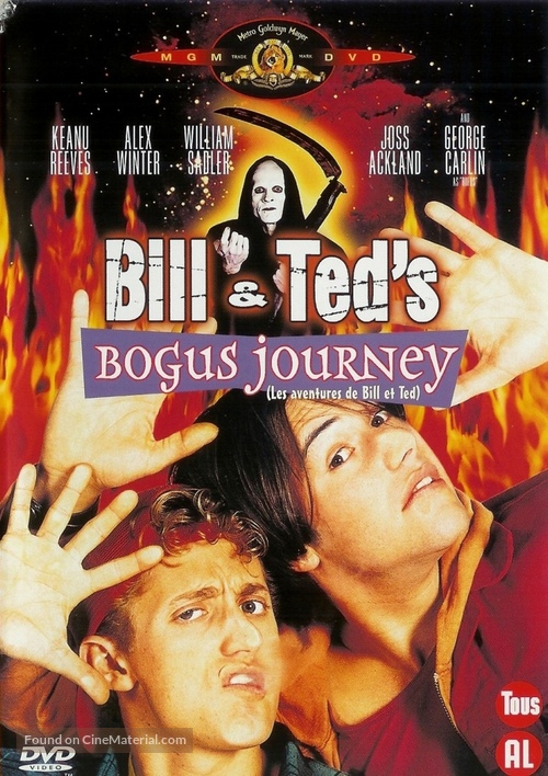 Bill &amp; Ted&#039;s Bogus Journey - Belgian DVD movie cover