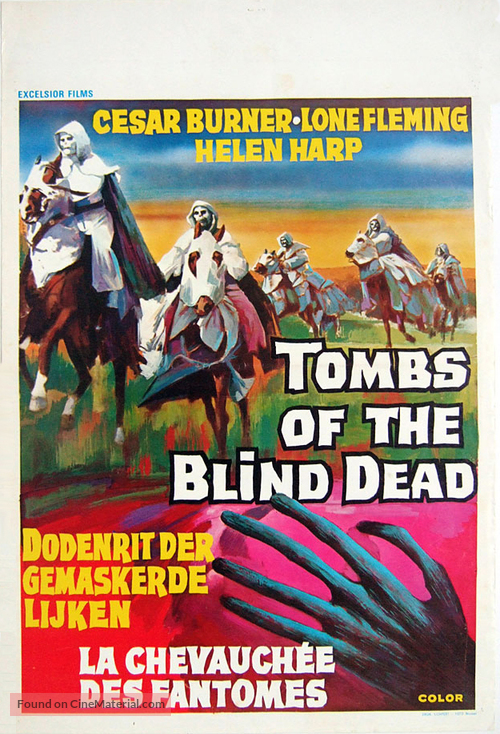 La noche del terror ciego - Belgian Movie Poster