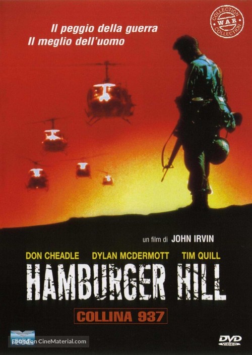Hamburger Hill - Italian DVD movie cover
