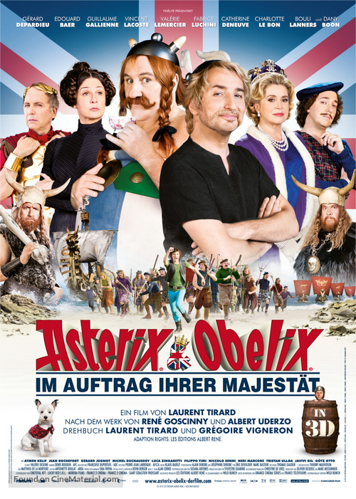 Ast&eacute;rix et Ob&eacute;lix: Au Service de Sa Majest&eacute; - German Movie Poster