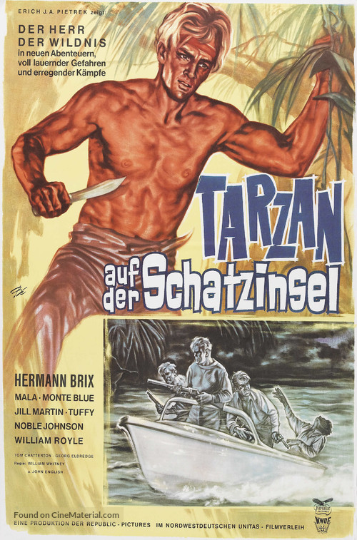 Hawk of the Wilderness - German Re-release movie poster
