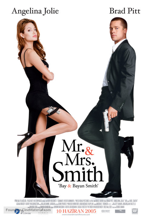 Mr. &amp; Mrs. Smith - Turkish Movie Poster