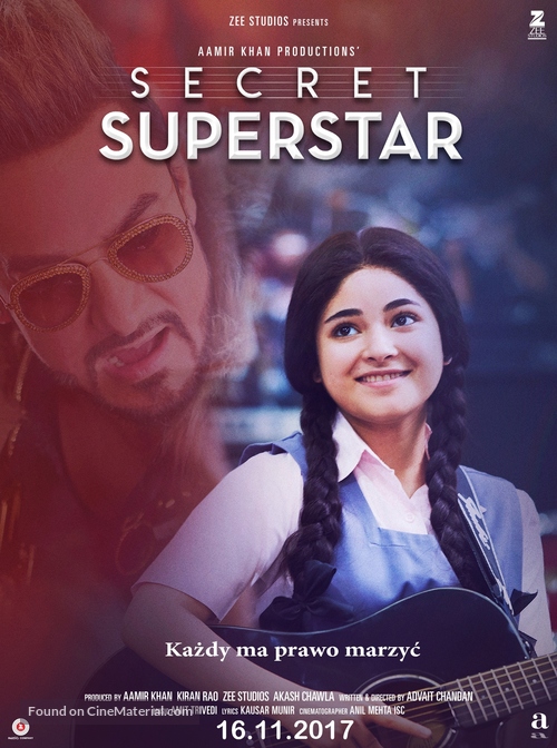 Secret Superstar - Polish Movie Poster