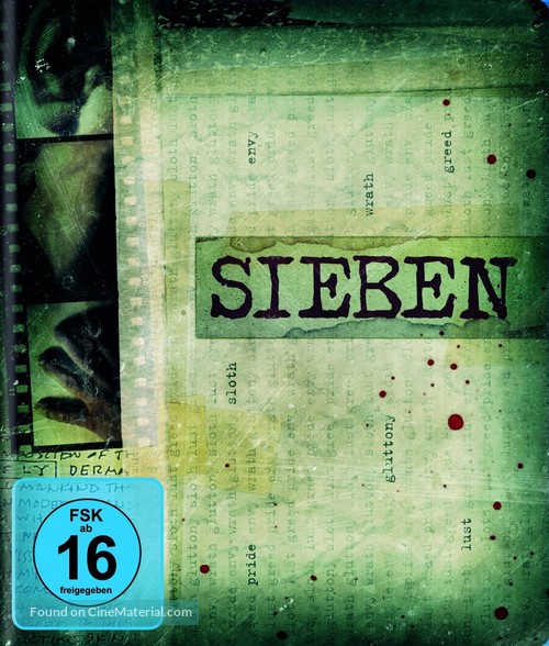 Se7en - German Blu-Ray movie cover