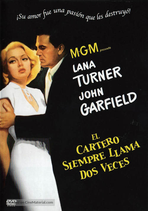 The Postman Always Rings Twice - Spanish DVD movie cover