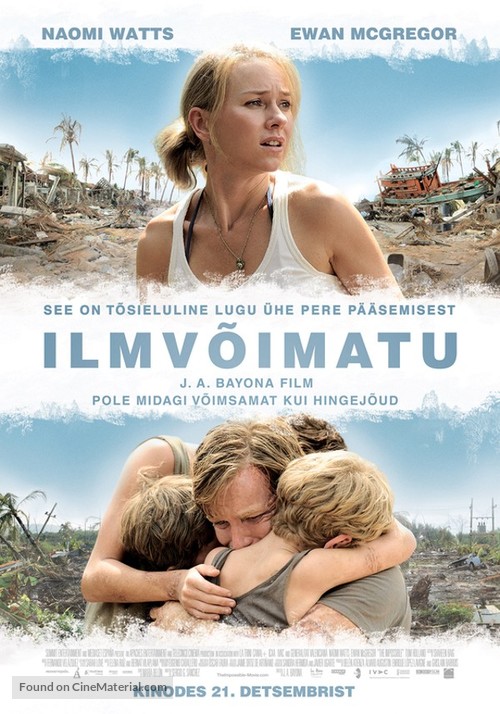 Lo imposible - Lithuanian Movie Poster
