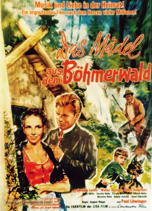 Das M&auml;del aus dem B&ouml;hmerwald - German Movie Poster