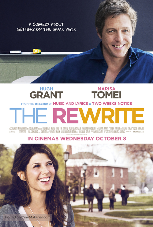 The Rewrite - British Movie Poster
