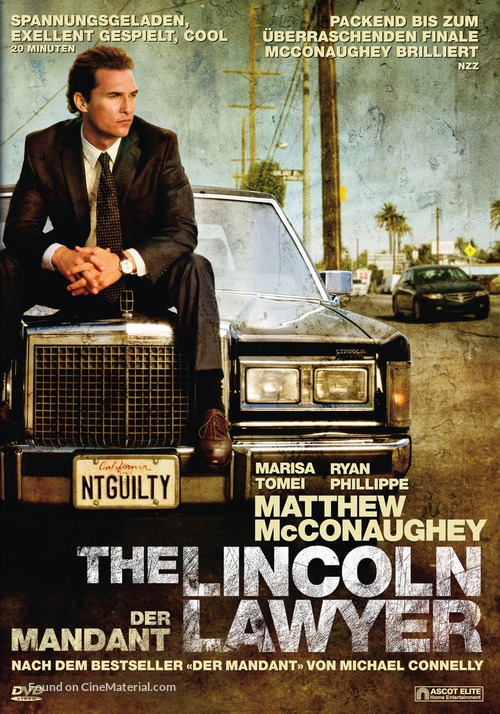 The Lincoln Lawyer - Swiss DVD movie cover