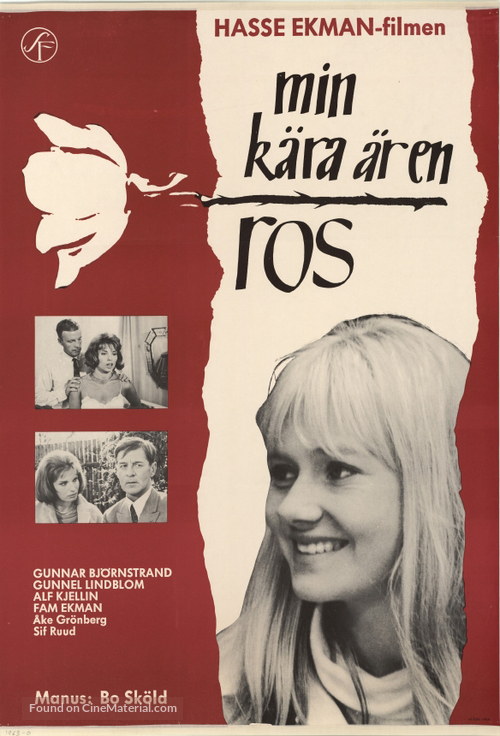 Min k&auml;ra &auml;r en ros - Swedish Movie Poster