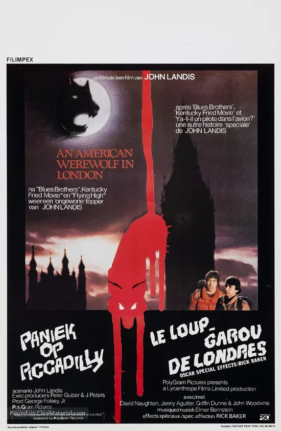 An American Werewolf in London - Belgian Movie Poster