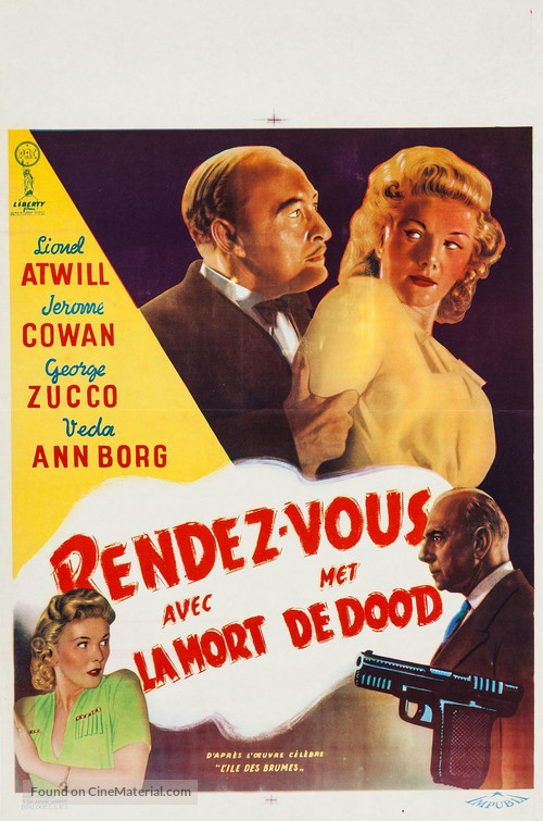 Fog Island - Belgian Movie Poster